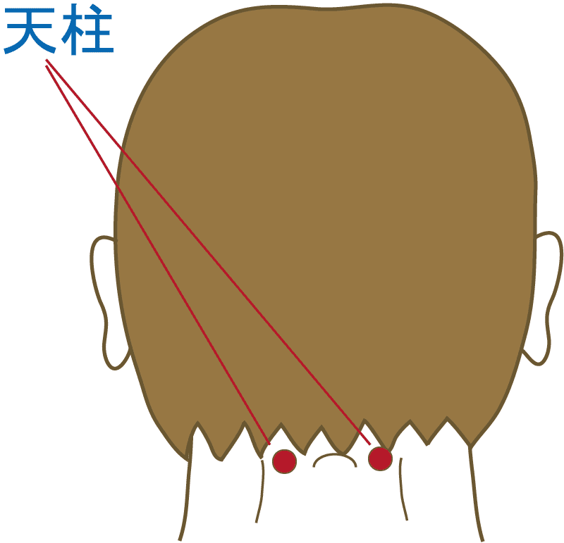ぼんのくぼの外側